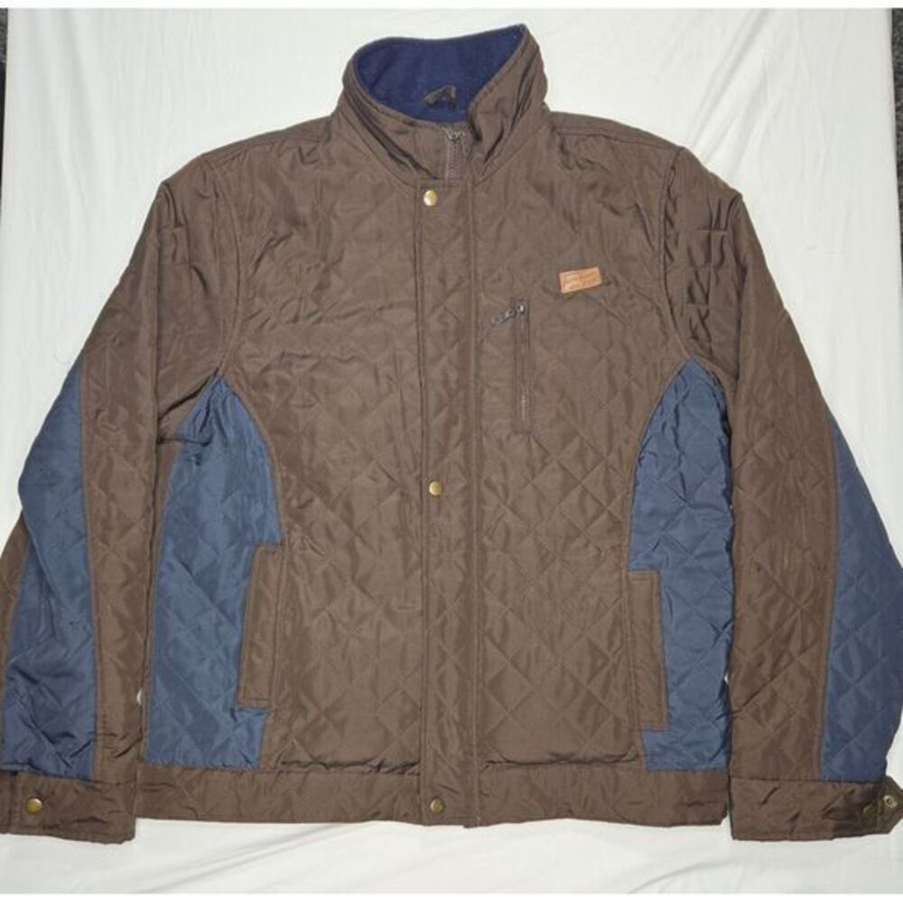 Pazzo Canvallo 974 Quilted puffer‎ Two-Tone Jacket with Zip Pockets men's 2XL